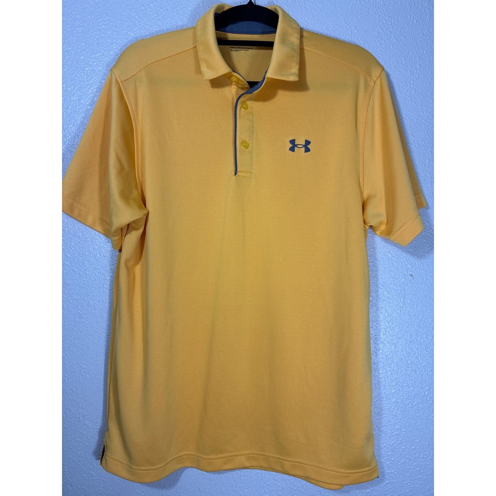 Under Armour Mens Loose Fit HeatGear Polo Shirt orange Large
